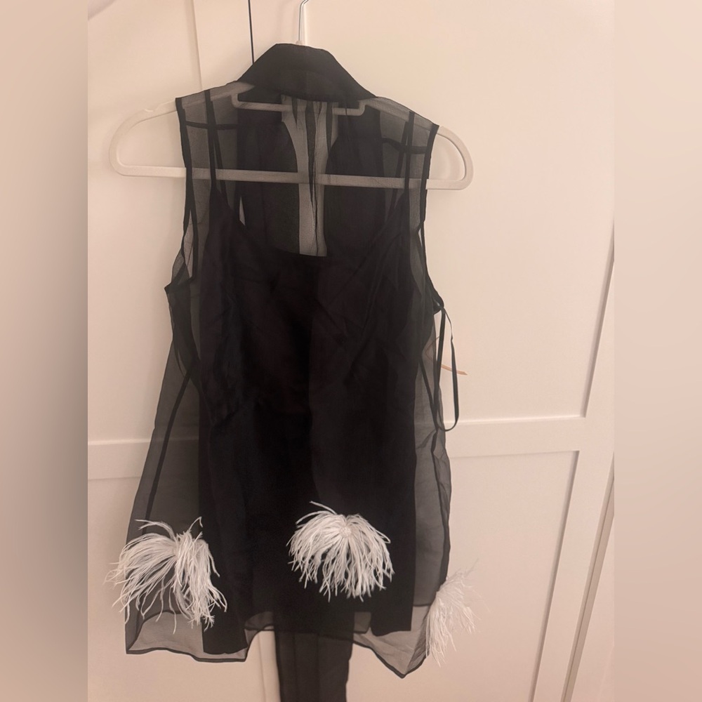 Few Moda Sheer Mini with Feather Accents